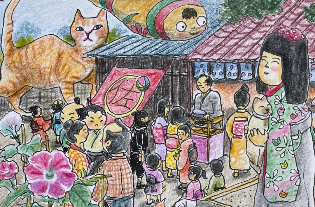 ま*み様 木製オリジナルこけしとオリジナル絵画セット（by ShuzSaya/絵