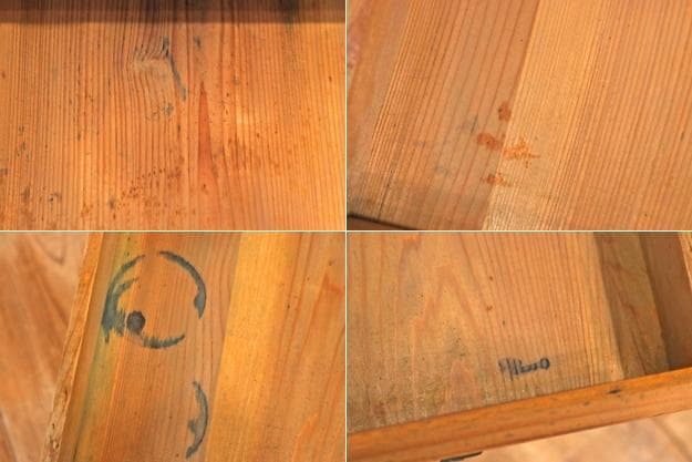 レトロ 卓上 大きめ 小引き出し 抽斗 5杯 収納 小物入れ レターケース A4