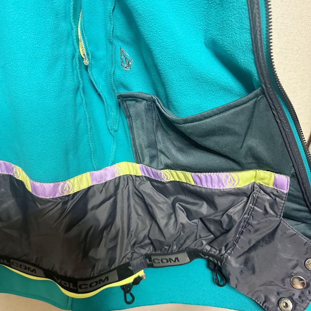 VOLCOM ボルコム【L】ターコイズ スノーボードウェア レディース 裏起毛