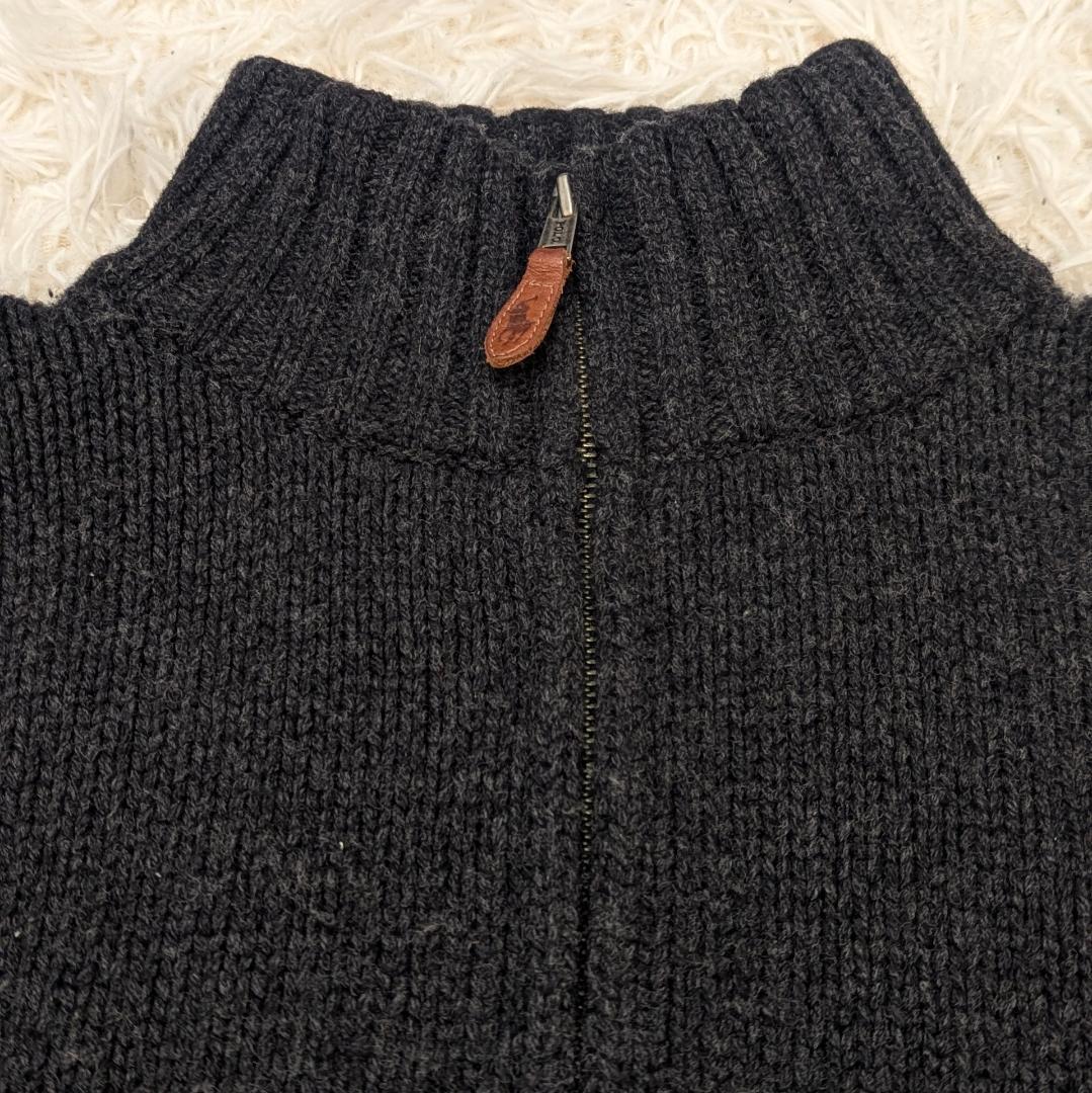 ✨美品✨Polo by Ralph Lauren✨ ジップアップ　ニット　LL