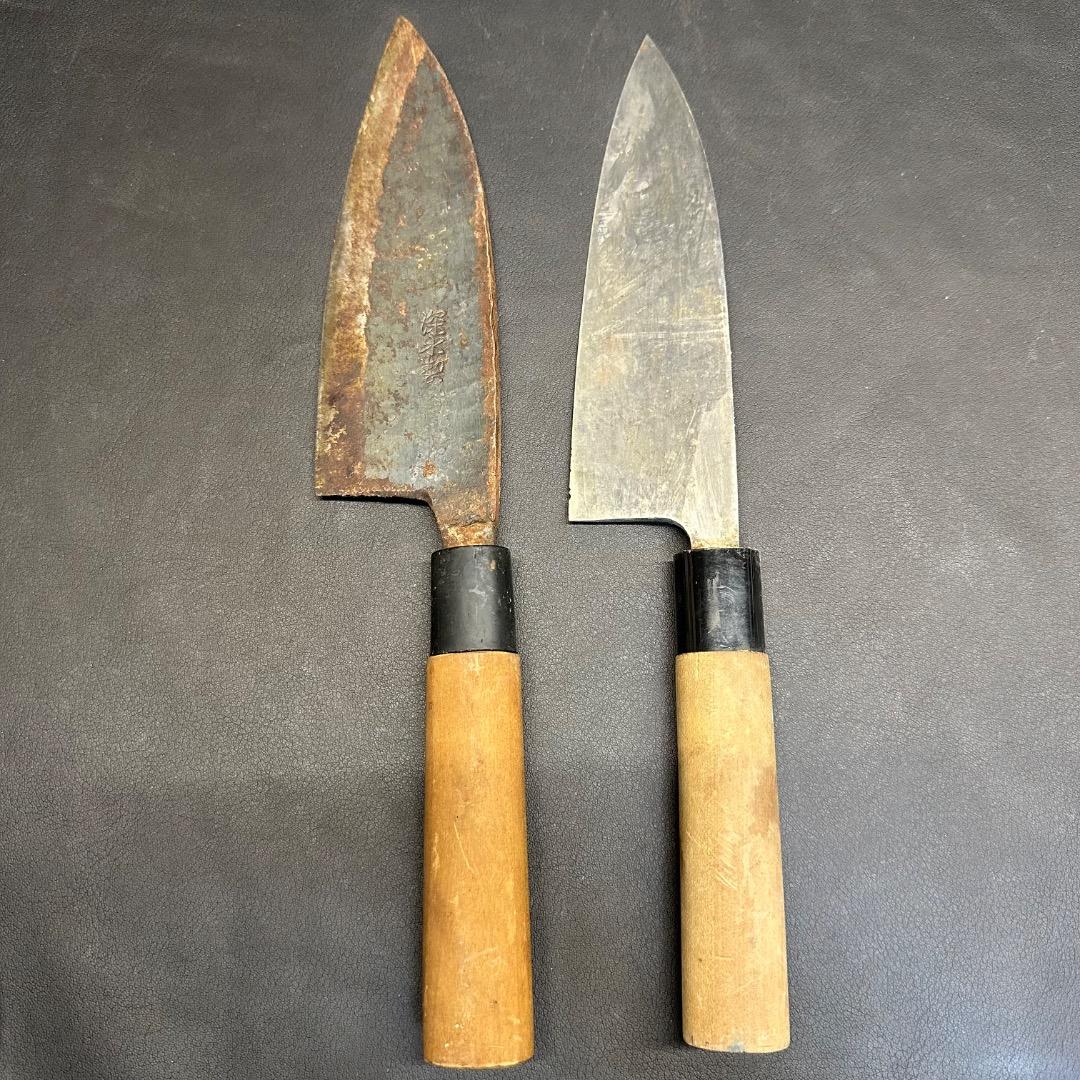 ♡※前Ga1006 出刃包丁 和包丁 堺刀司 源幸光 堺泉丘など 4点まとめ