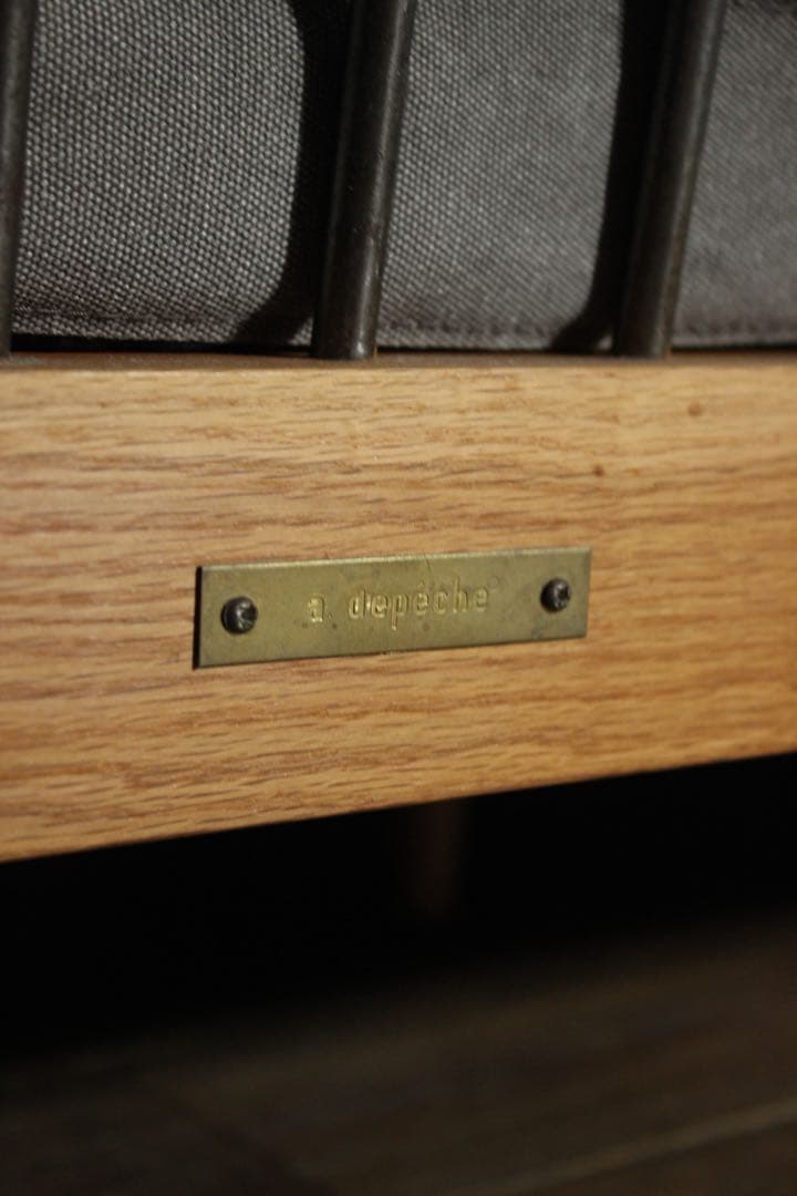 首都圏送無料〜a.depeche solo 3aeat 無垢20万フェザーソファ