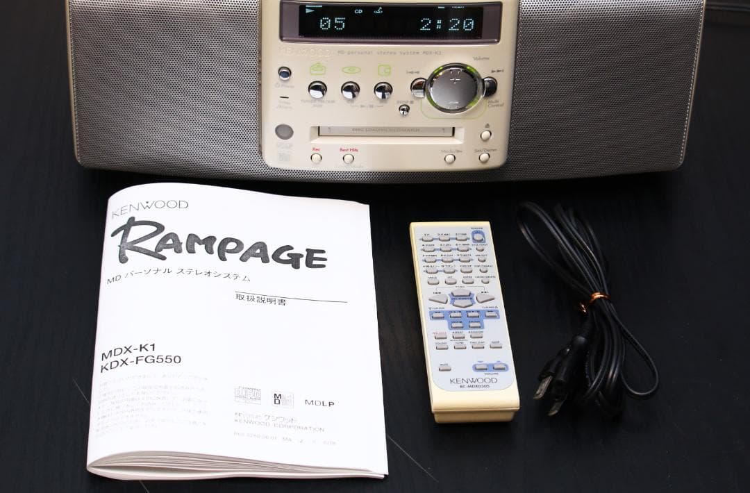 KENWOOD MDX-K1 CD/MD/TUNER コンポ ラジカセ 極美品