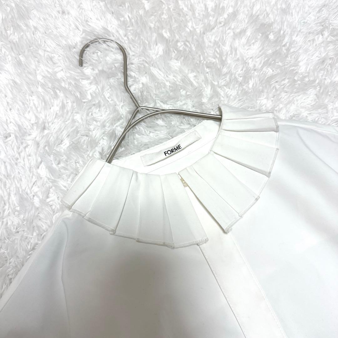 未使用級FORME プリーツブラウス　東原亜希×金子綾コラボ