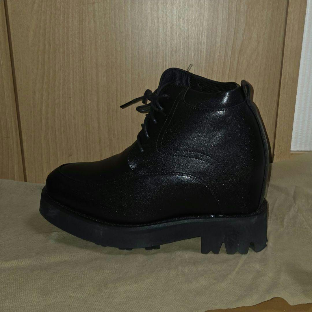 シークレットシューズ ブーツ 16cm ブラック コスプレ 革靴