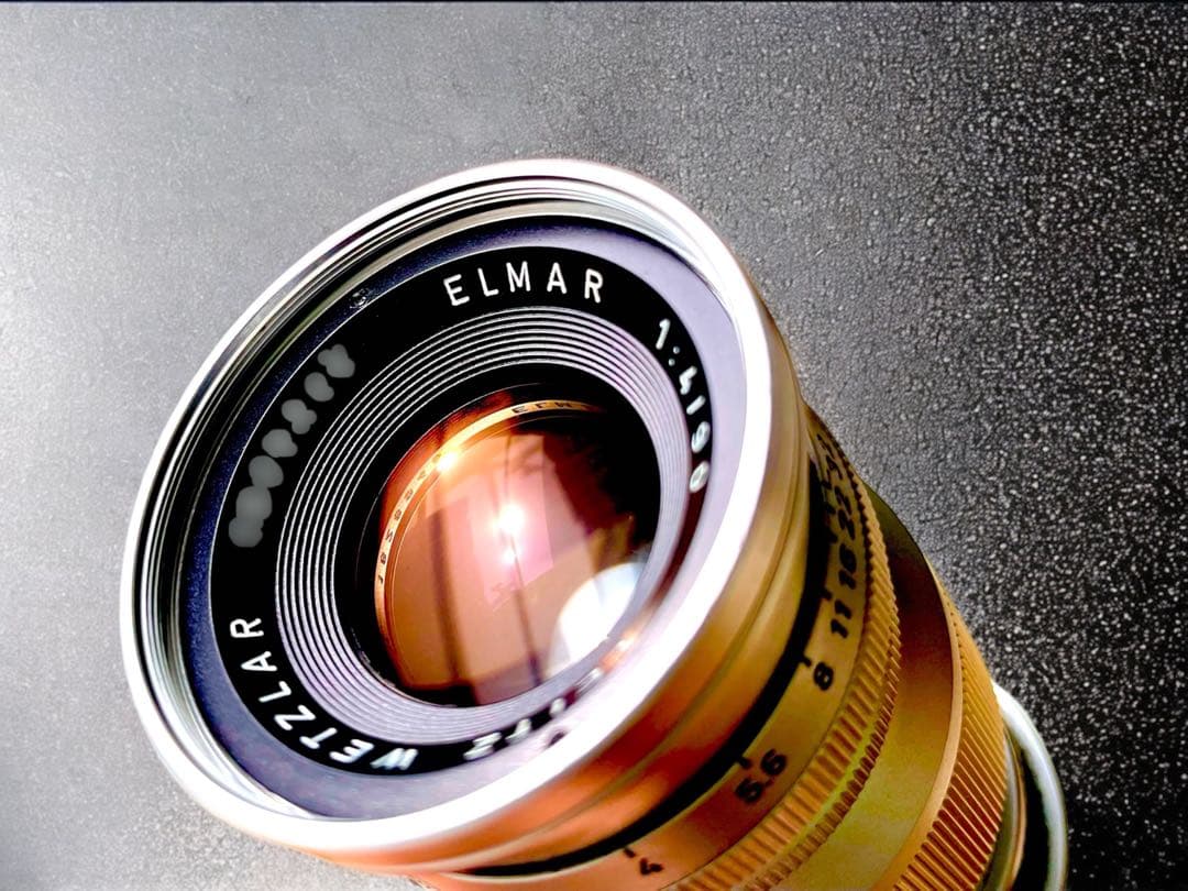 【OH済&ライカ&希少】エルマー90㎜　後期メートル/フィート併記型