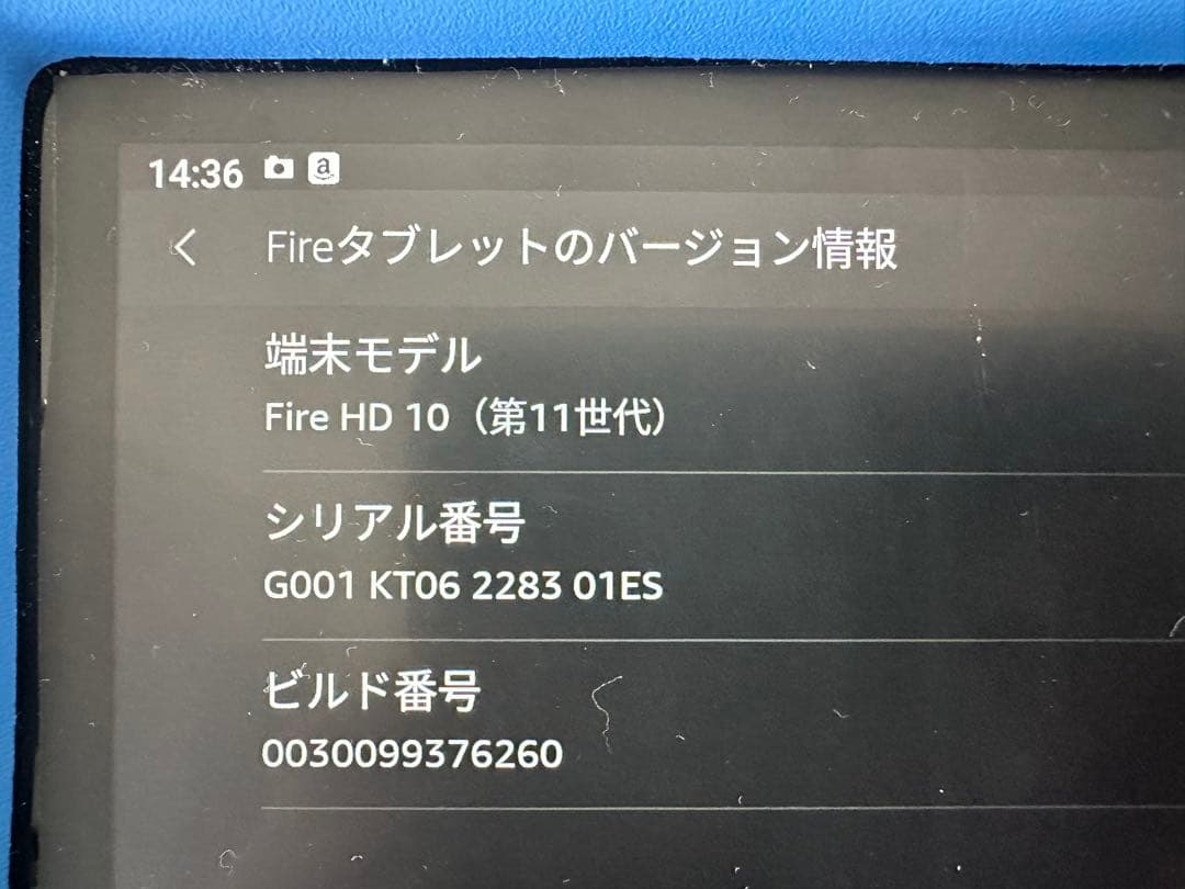 子供用iPad fire HD 10(第11世代)本体＋ブルーケース 25G
