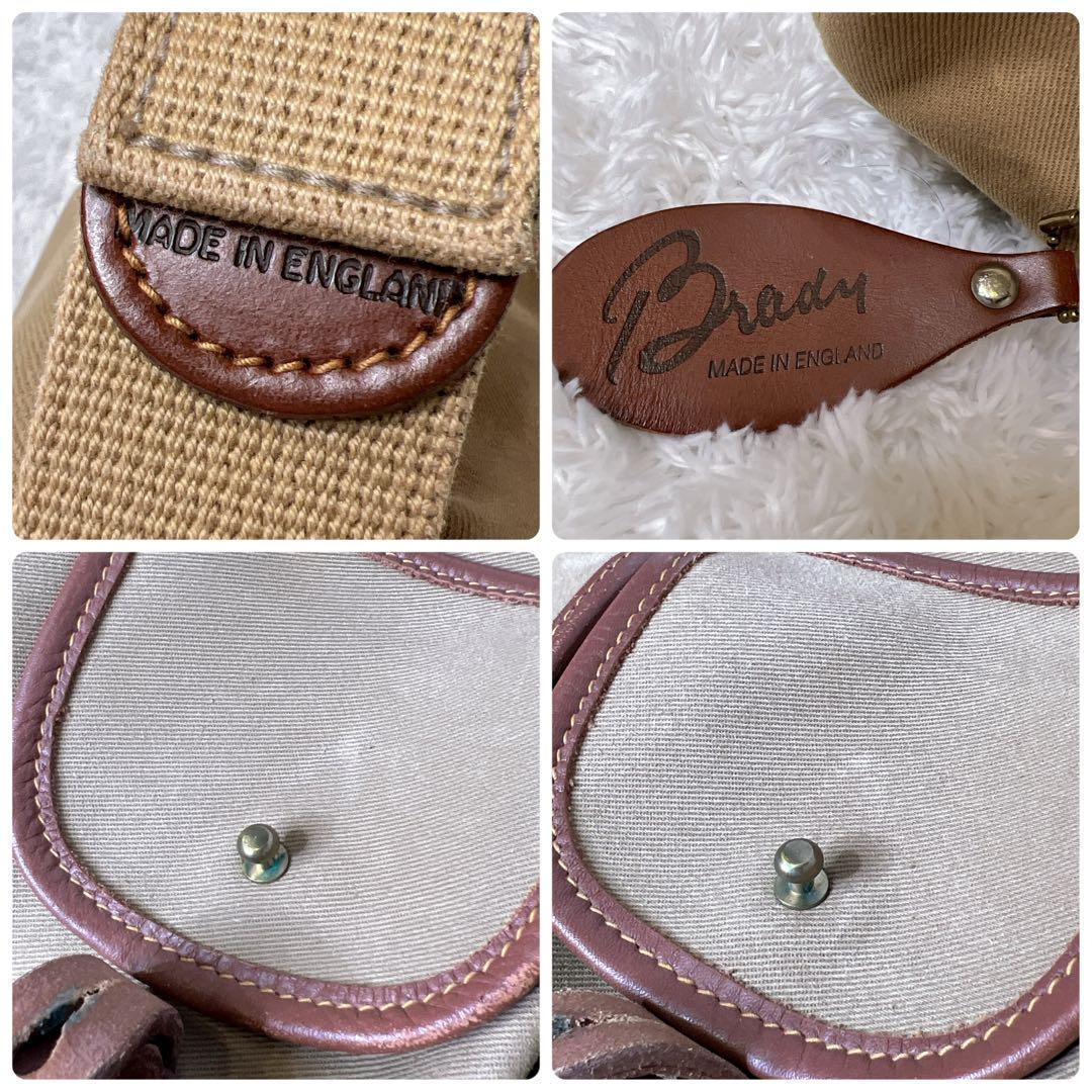 BRADY アリエルトラウト キャンバス 革 メッセンジャー ショルダーバッグ