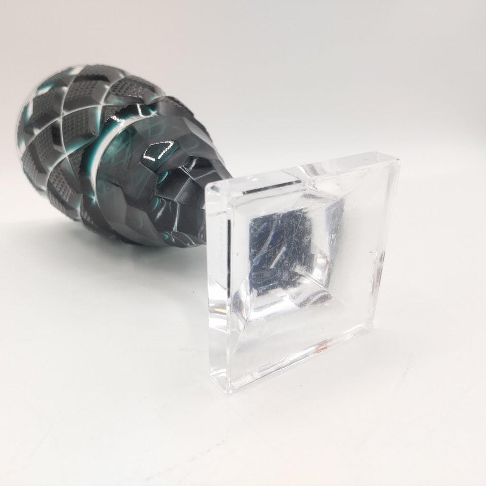 薩摩切子 脚付杯 色被せガラス 復元 尚古集成館監修 薩摩ガラス グリーン