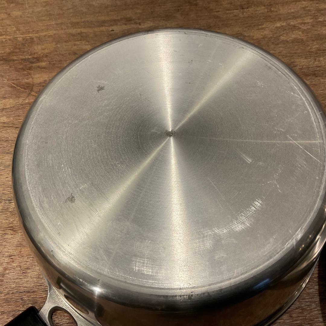 希少 Lサイズ 未使用品！KING 無水鍋 両手鍋 ムスイ 直火専用 ガス 28