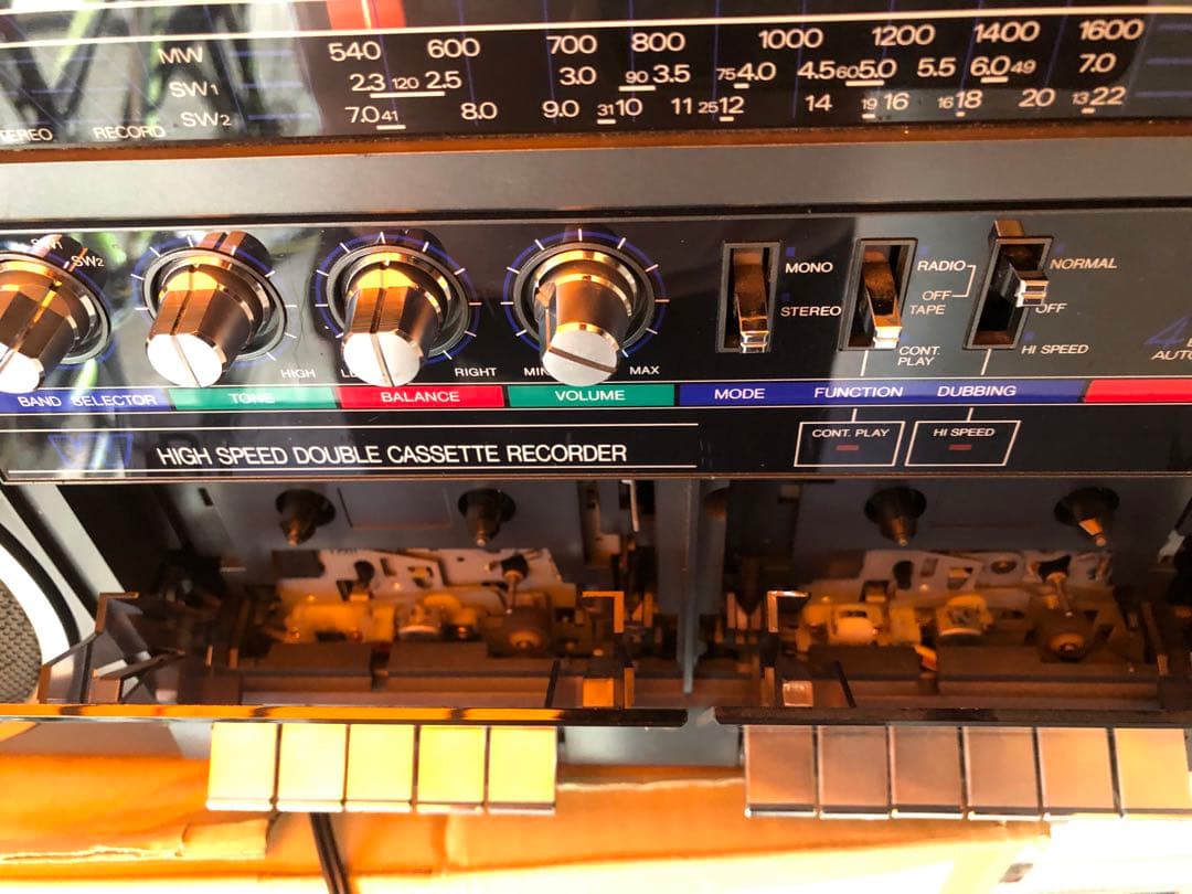 昭和銘機 ラジカセ RISING 4BAND RC-2030ダブルカセット