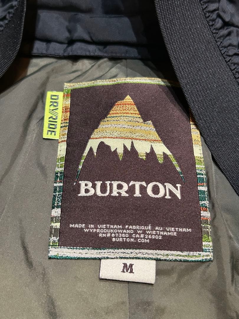 美品 BURTONスノーボードウェアカーゴパンツ メンズ L 蛍光ライムグリーン