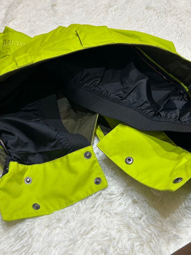 美品 BURTONスノーボードウェアカーゴパンツ メンズ L 蛍光ライムグリーン