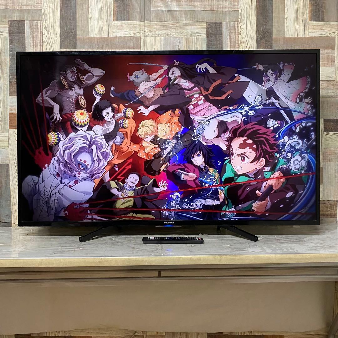 全国送料込❣️フナイ55型4K録画機能1TB付Androidテレビネット動画視聴