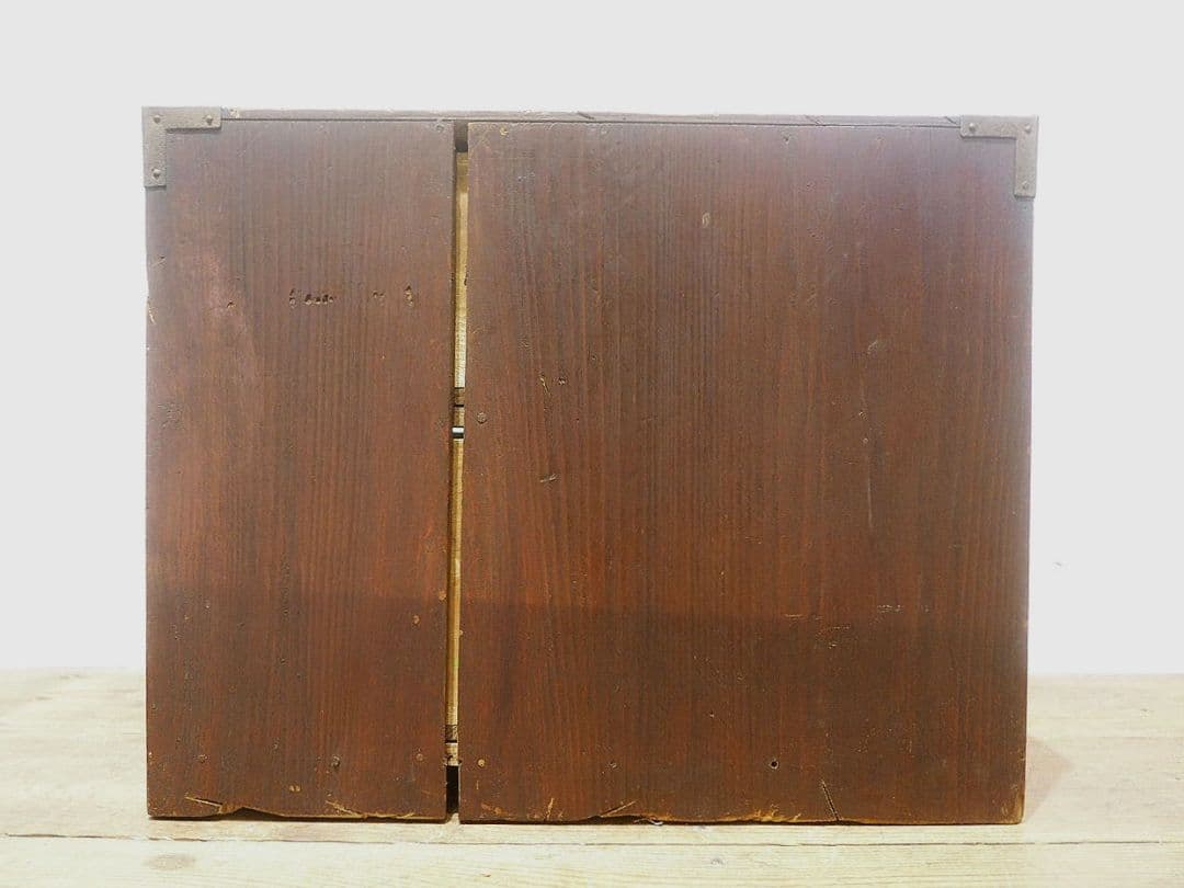 1374 レトロな杉の小引き出し　収納棚　小箪笥　ケース　古家具　アンティーク