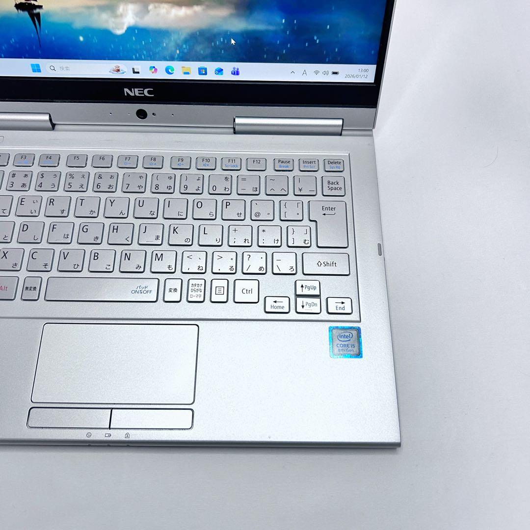 【2in1・バッテリー超良好】NEC｜タッチ対応・Core i5・SSD搭載