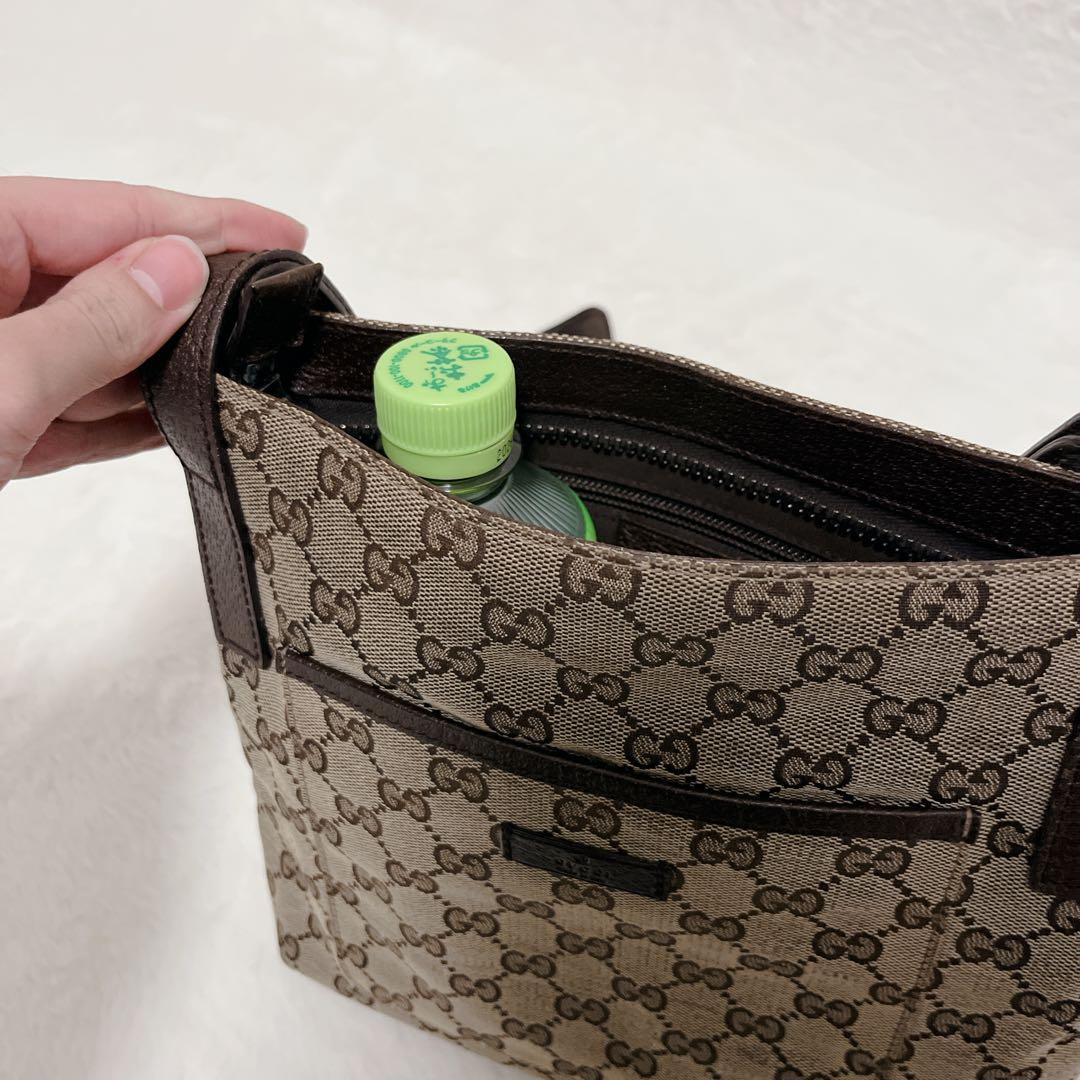 GUCCI GG柄キャンバス ショルダーバッグ ベージュ 122793