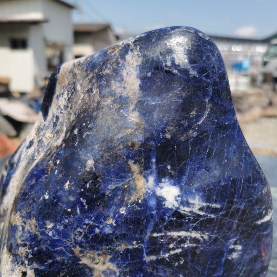 ソーダライト　鑑賞石　原石　宝石　パワーストーン　オブジェ　インテリア　石