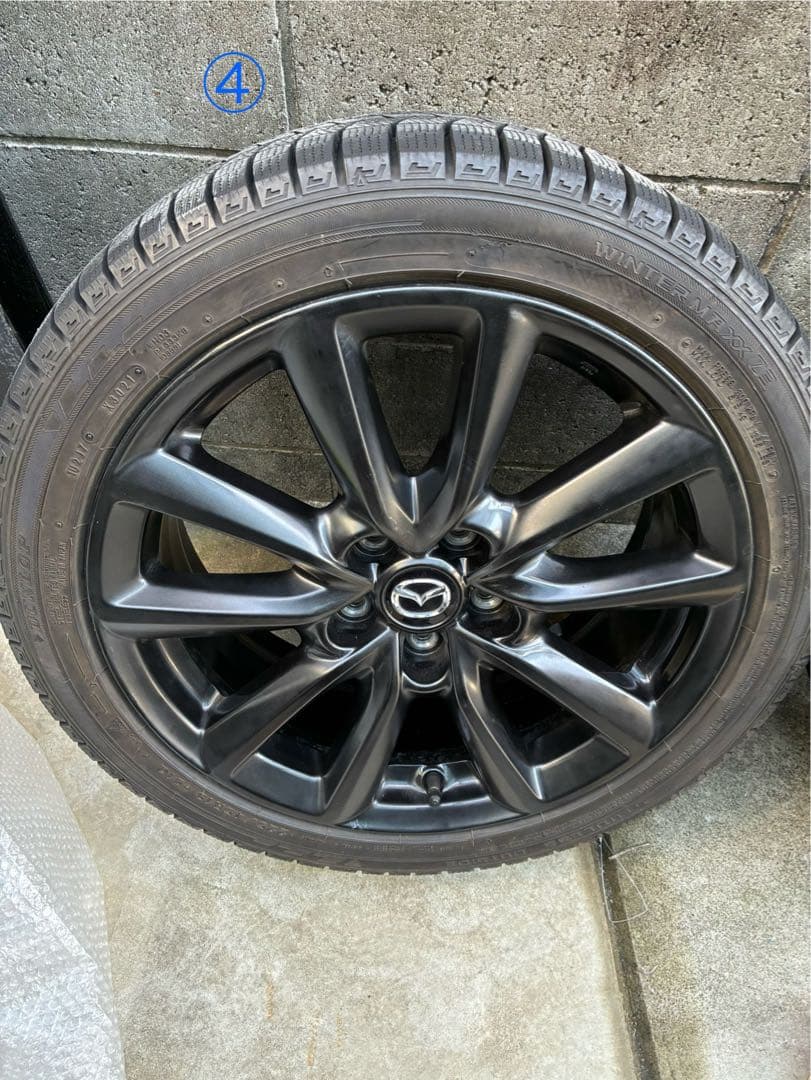 マツダ３ 純正ホイール　タイヤDUNLOP　WINTER　MAXX03