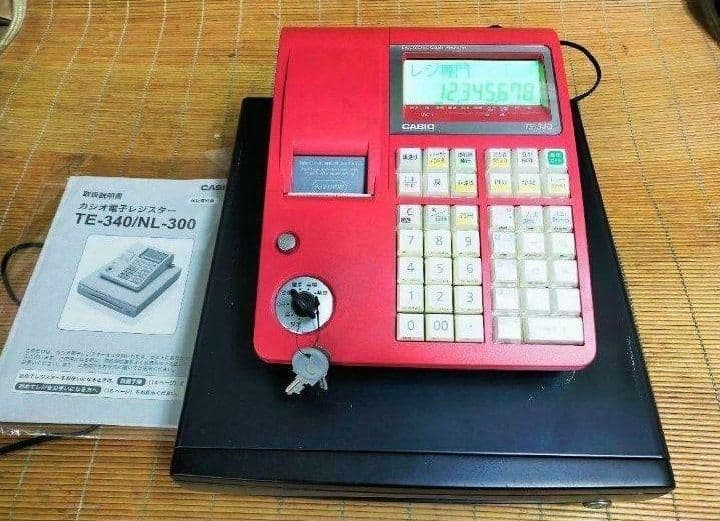 カシオレジスター　TE-340/NL300　フル設定無料　347770