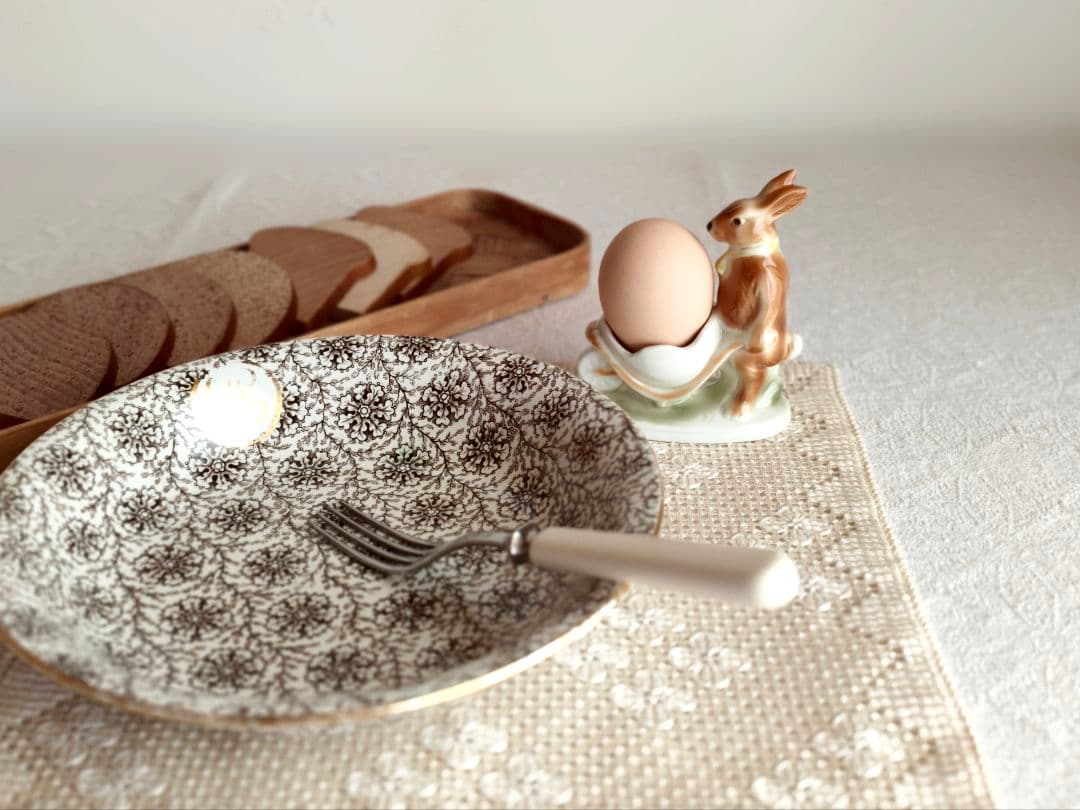 * pottery rabbit ୨୧ * お手伝い上手な ステキなうさぎさん