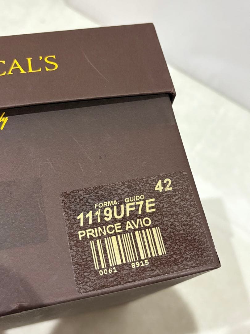 フォロー割　伊製 新品 ドュカルス Doucal's プレーントゥ42サイズ