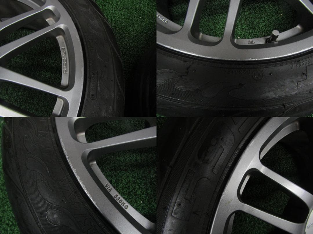 ☆送料込☆バリ溝☆良好品☆ブリヂストン製☆鍛造品☆プロドライブ 17インチ 4本