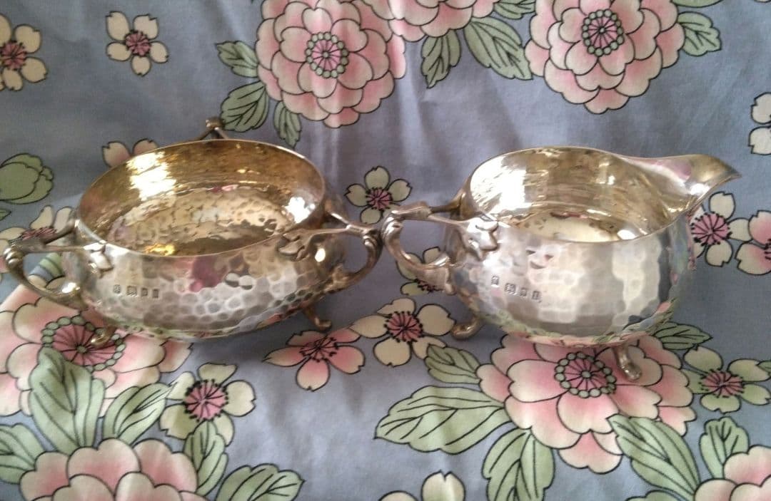 アンティークスターリングシルバー　ティー4点セット