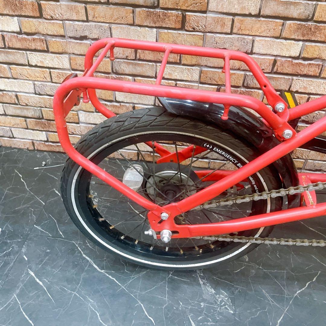 【29】折りたたみ自転車 折車 Emergency bike レッド