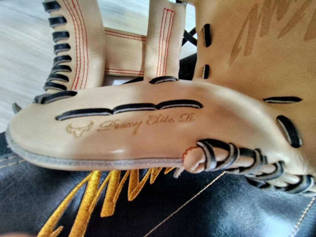 ミズノプロ　オーダー　波賀JAPAN 岸本耕作印　軟式　MIZUNO