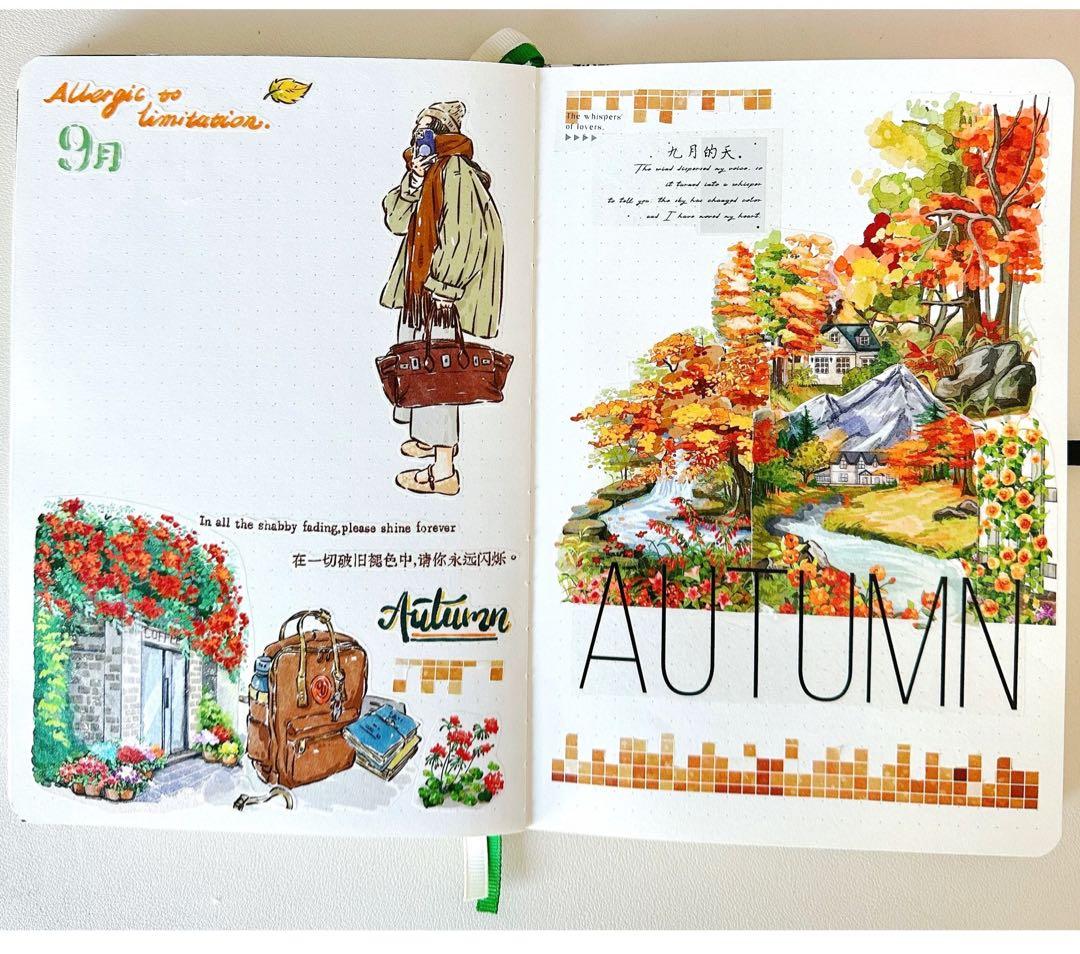 自元素文创《向野而行》海外マスキングテープ　マステ 【2288】