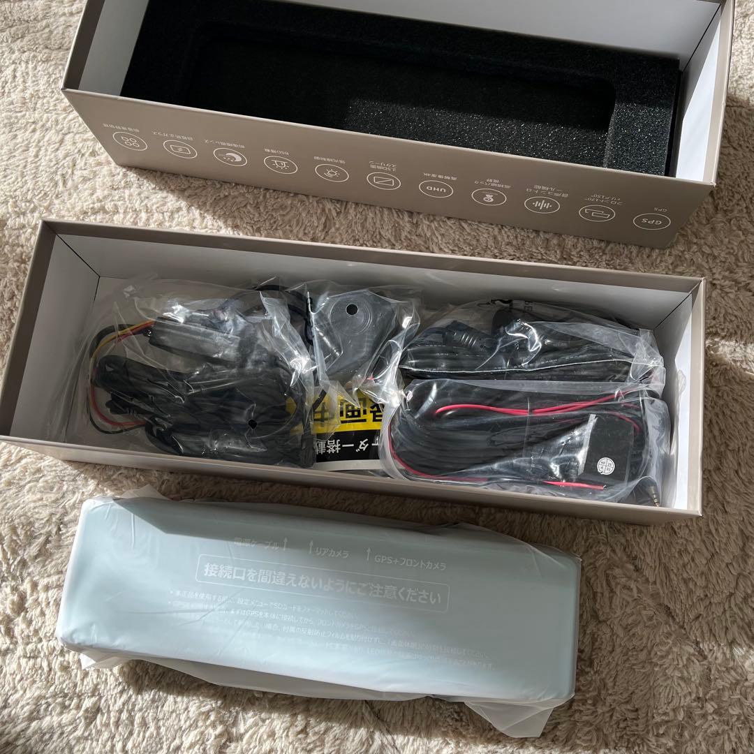 新品❣️ドライブレコーダー 4K 前後カメラ 分離型 ミラー型 GPS 駐車監視付