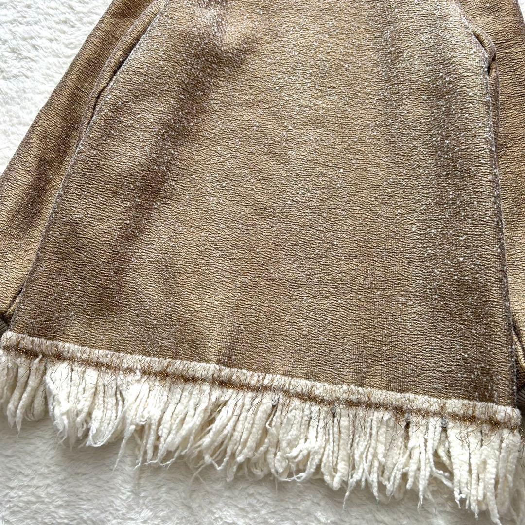 【美品】DRIES VAN NOTENフリンジ ウール プルオーバー 金