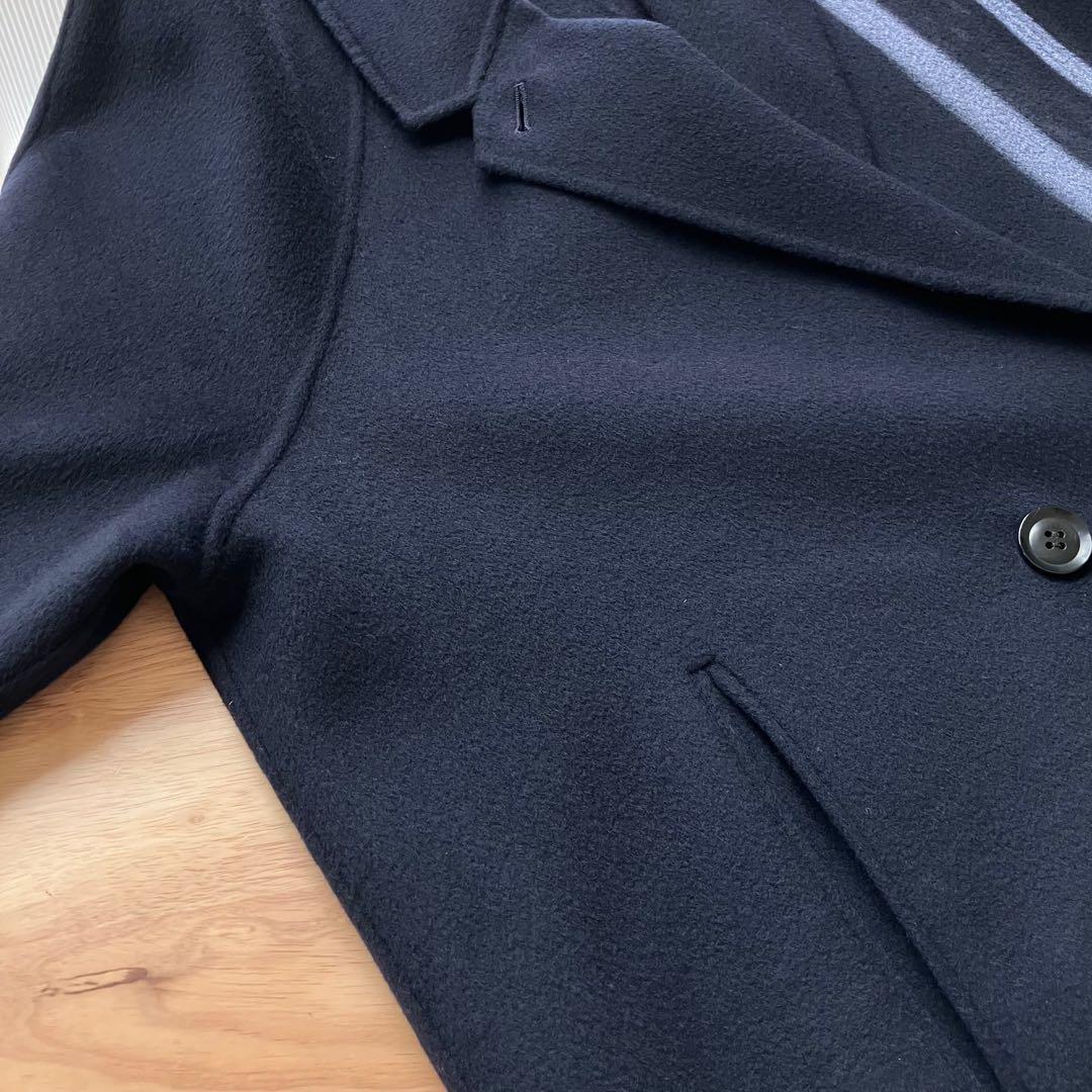 【新品同様】plage スーパー160 Aライン コート 紺 ハミルトン