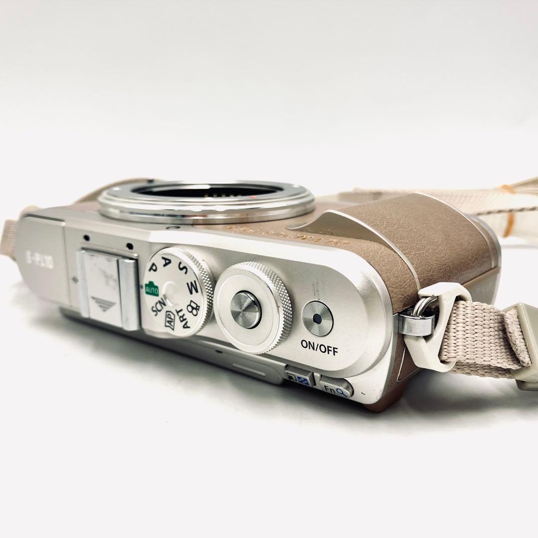 OLYMPUS E-PL10 ブラウン　望遠ダブルレンズキット