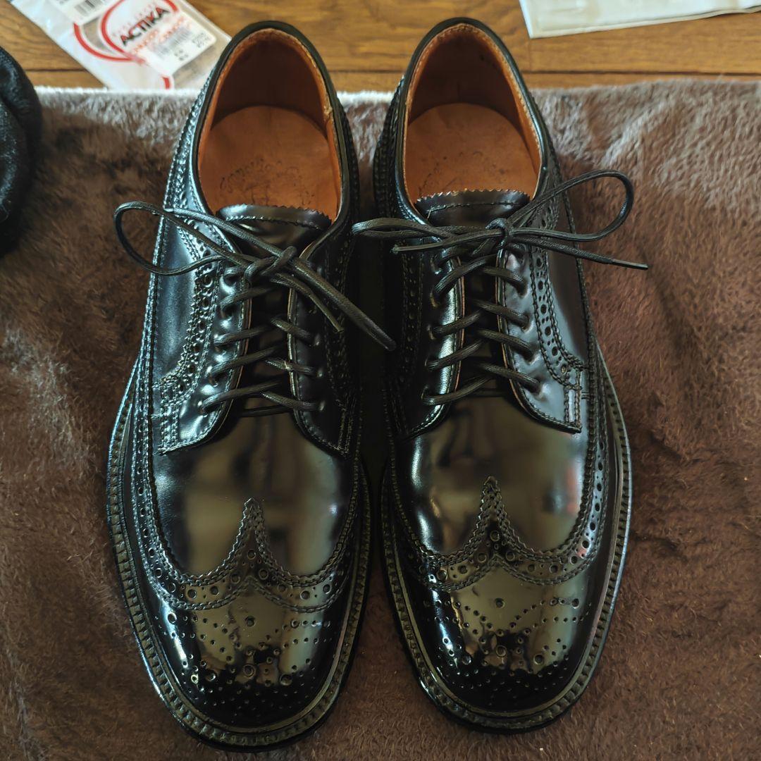 靴 Regal Cordovan Long Wing Tip Shoes