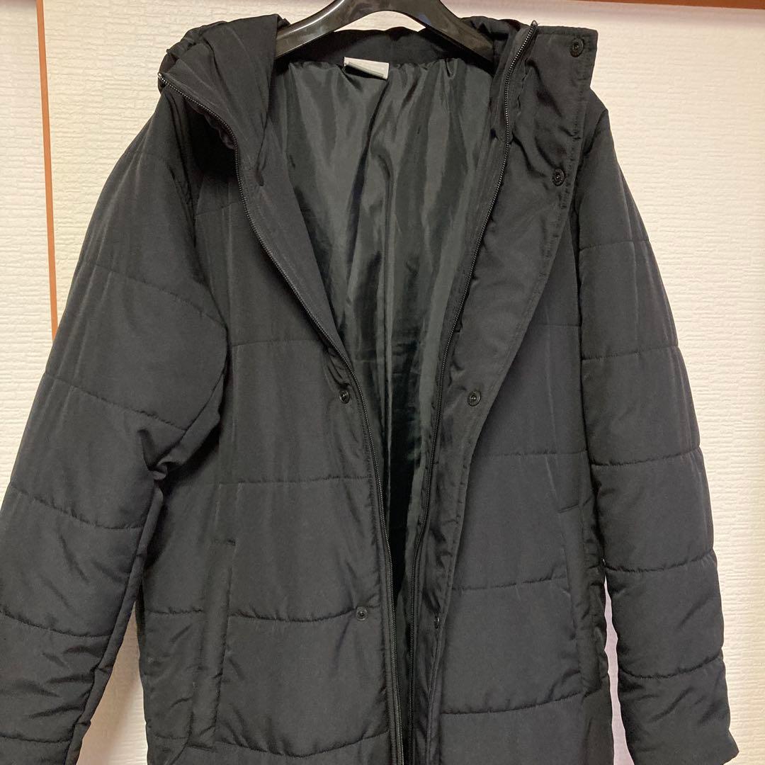 ニューバランス　ブラック ベンチコート　Mサイズ　帽子　ロゴ　防寒着