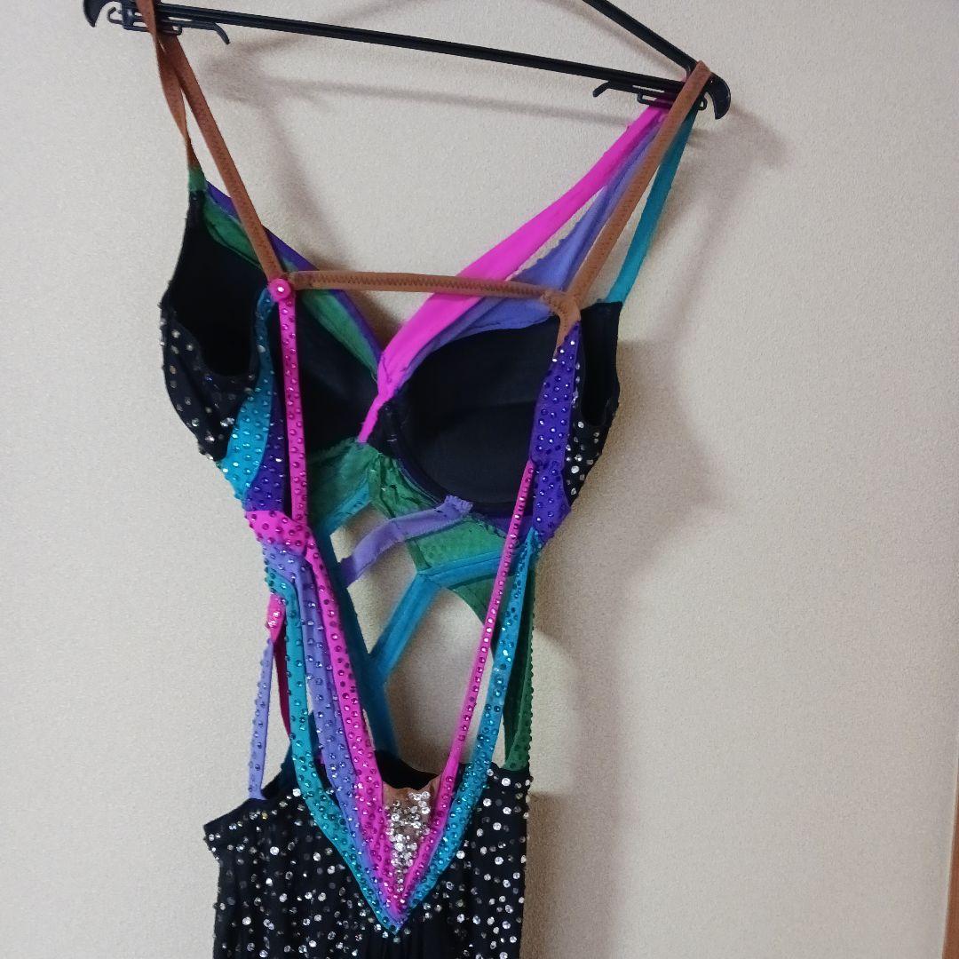 お値下げ❗社交ダンス　ラテン　インパクト　 カラフルストーンドレス　S~M