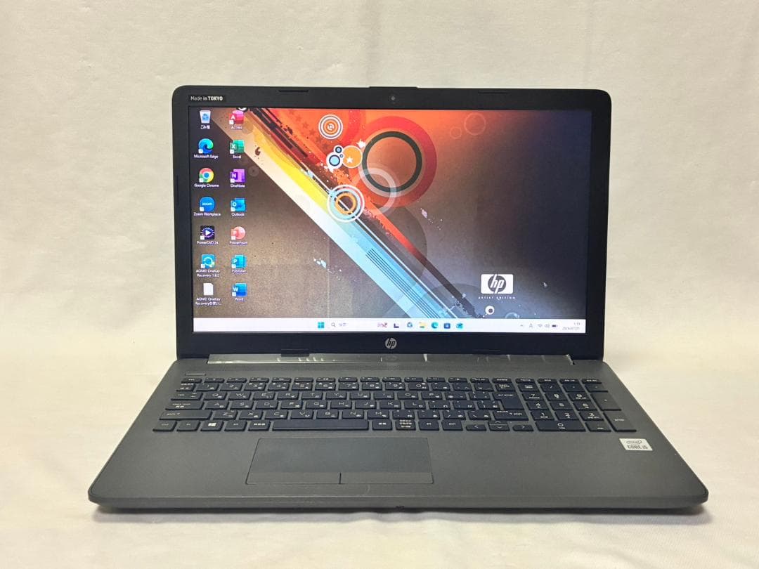 美品 HP 250 G7 i5 10世代 SSD256GB DVDマルチ 15型
