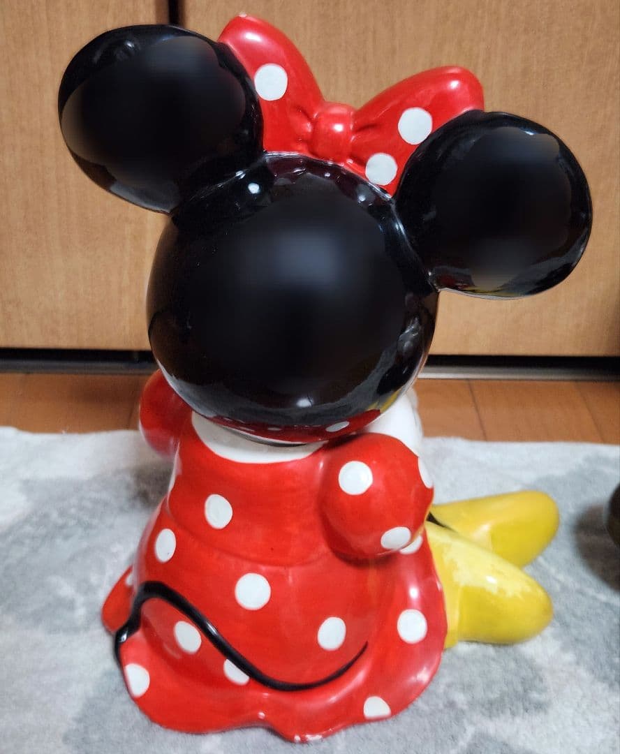 ディズニーランド ミッキー ミニー 陶器 置物 ヴィンテージ レア 当時物