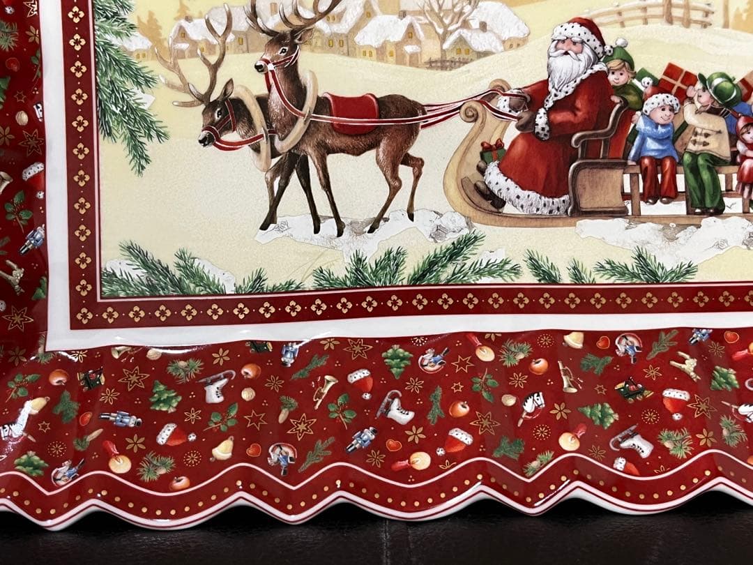 ビレロイボッホ　クリスマス プレート サンタクロース デザイン 超希少