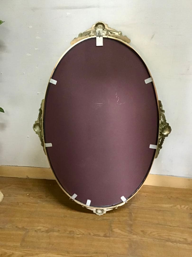 管255☆イタリア製☆アンティーク調☆クラシックミラー☆壁掛けミラー