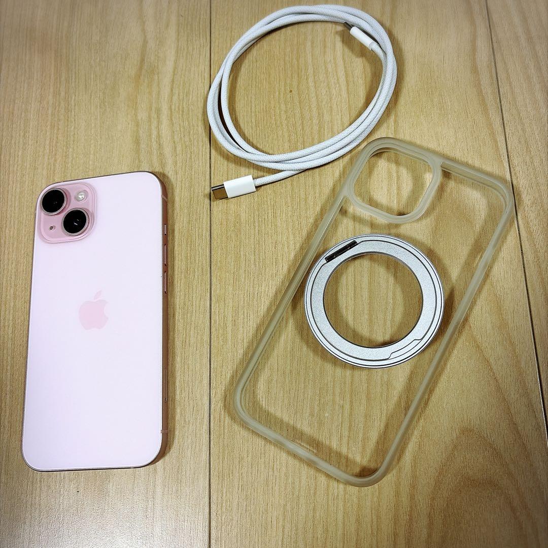 iPhone 15 128GB SIMフリー ピンク バッテリー90% 初期化済