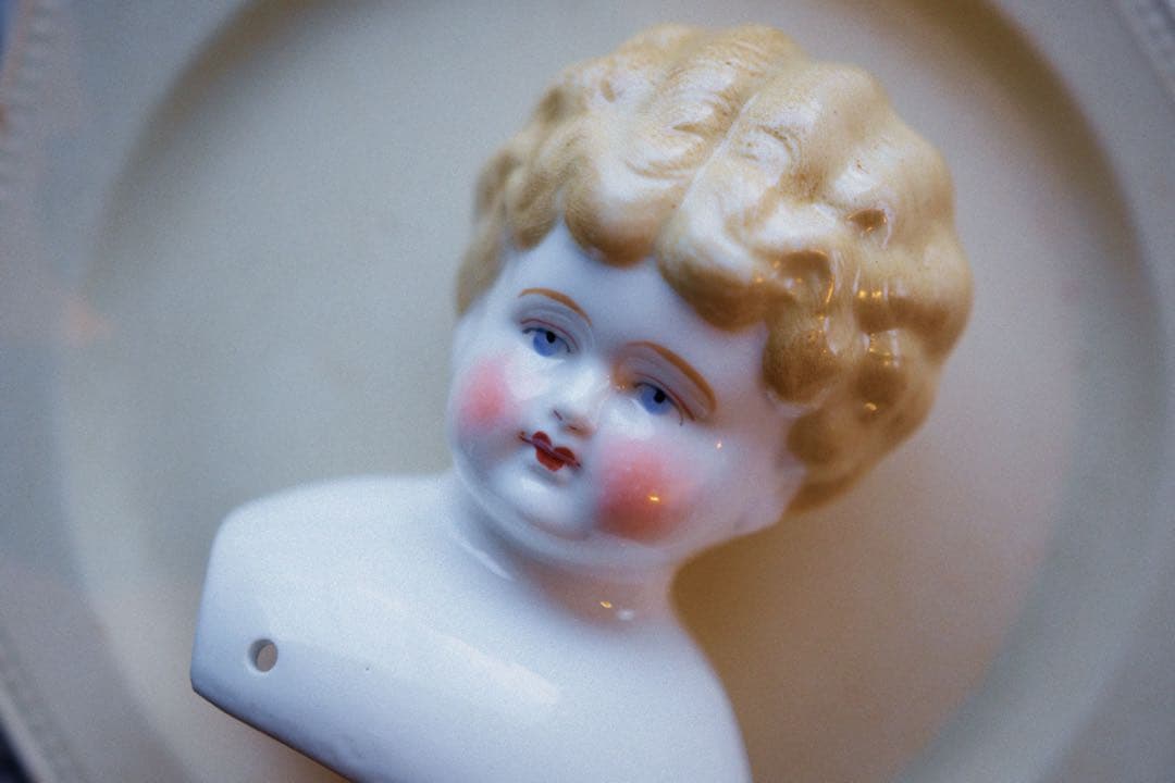 アンティーク チャイナヘッドドール ビスクドール ショルダー ドイツ