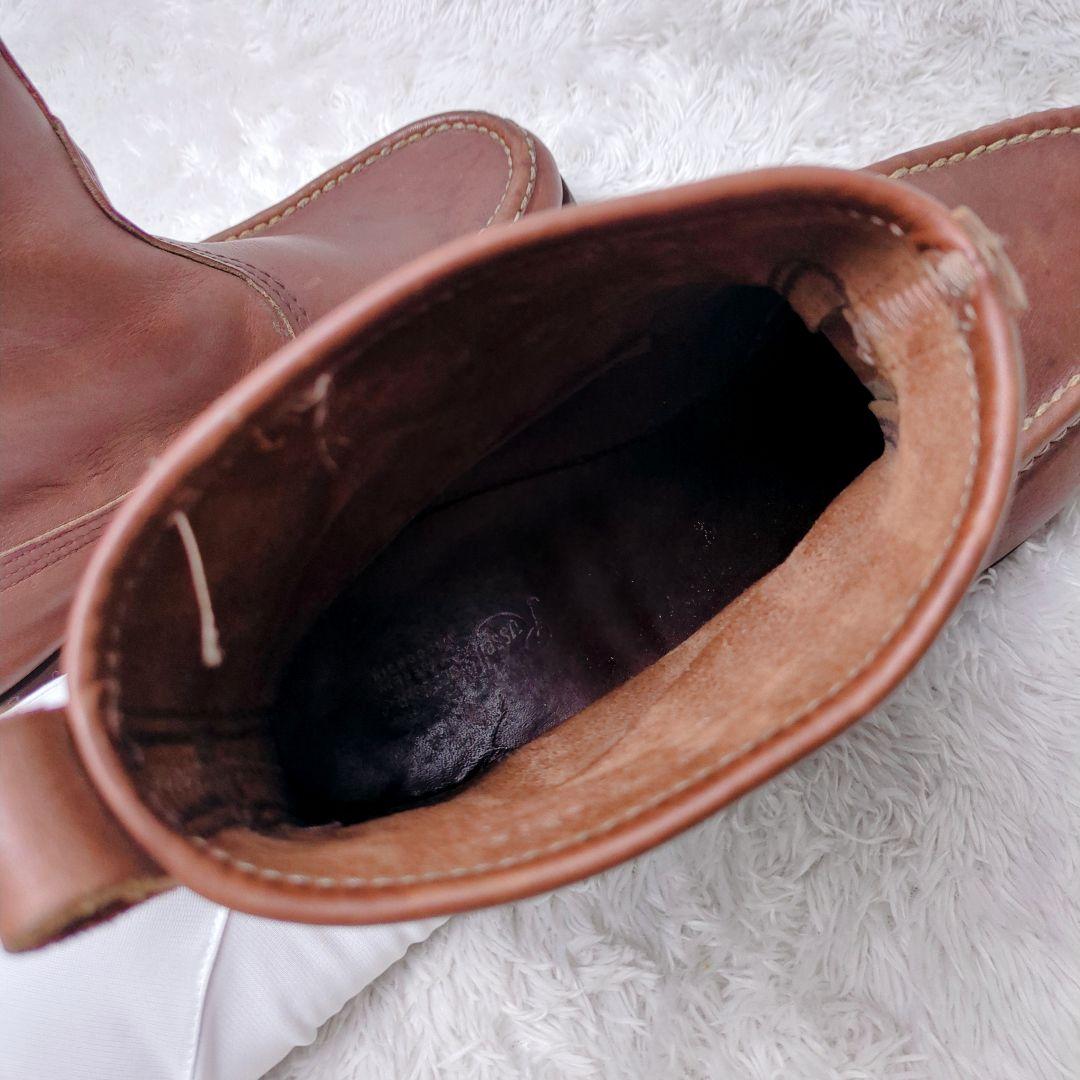 ラッセルモカシン ノックアバウト ブラウン ショートブーツ フェード感