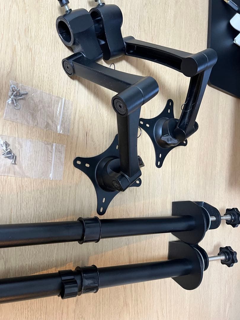 23.8インチモニター2枚とモニターアーム2本セット