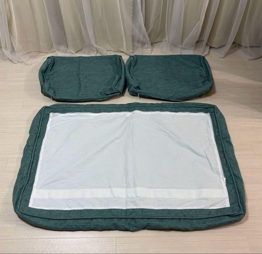 未使用カバー！unico ALBEROソファ 2シーター用グリーン(K151C)