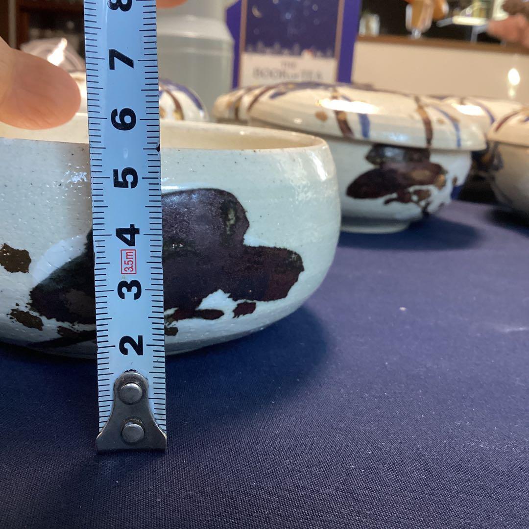 乾山写松絵金箔ちらし蓋物10客　　新品未使用