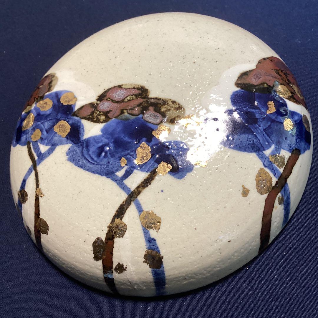 乾山写松絵金箔ちらし蓋物10客　　新品未使用