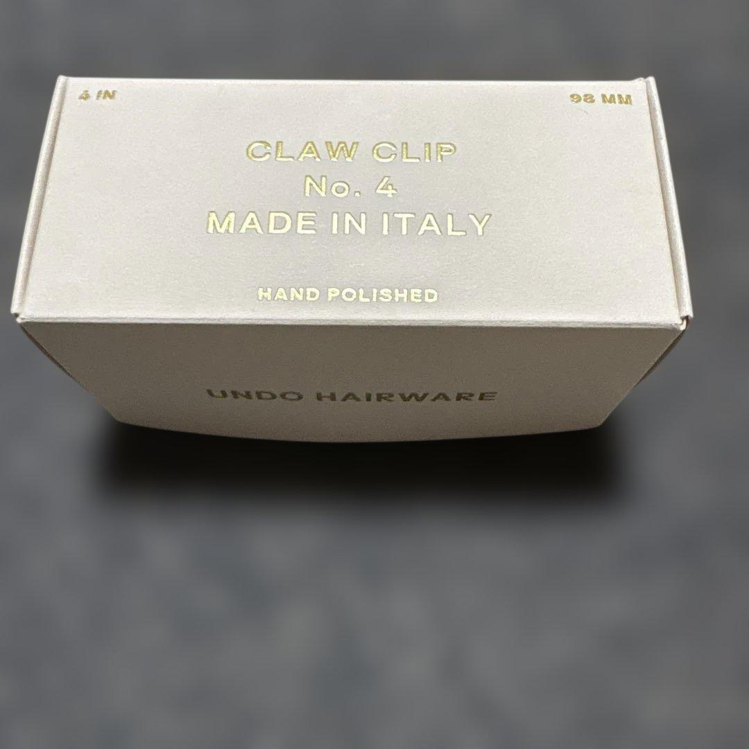 【Undo Hairware】No. 4 Claw クリップ　イタリア製ブラック